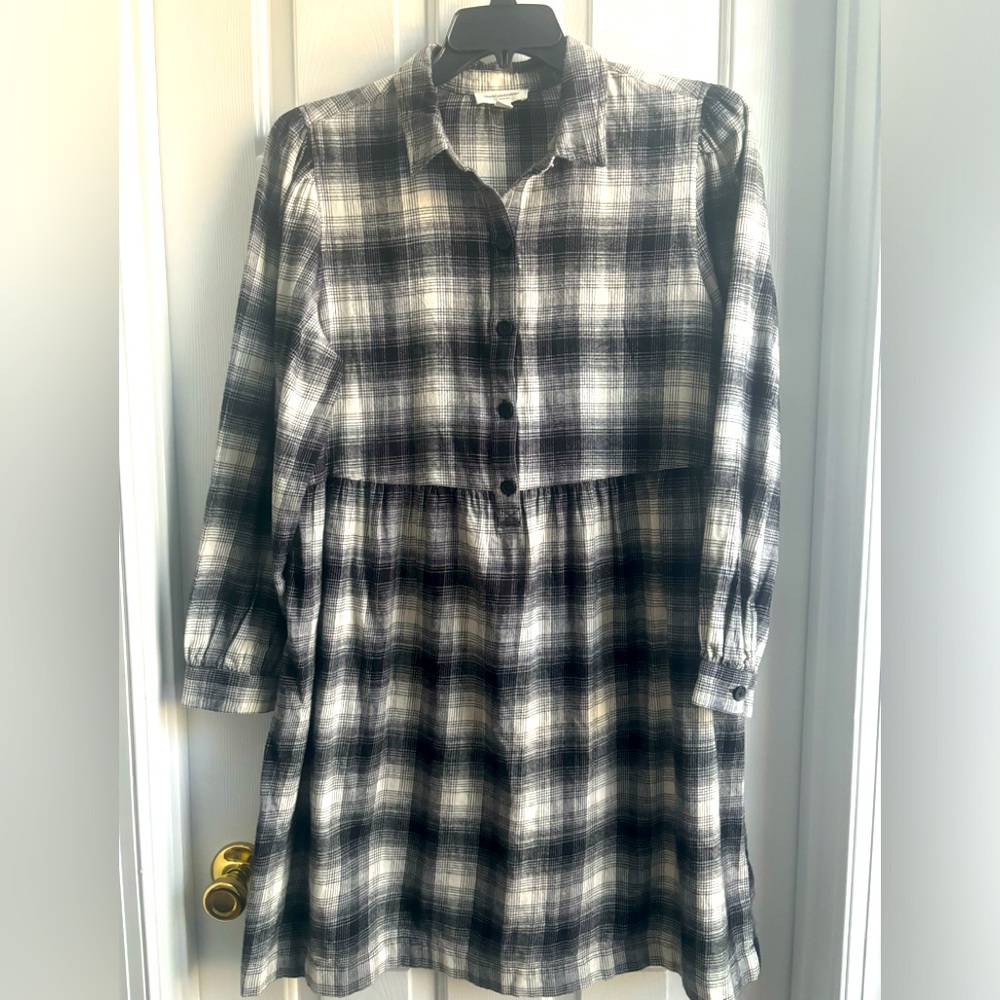BeachLunchLounge flannel dress size L
